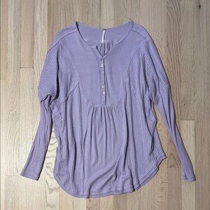 Free people Henley thermal top